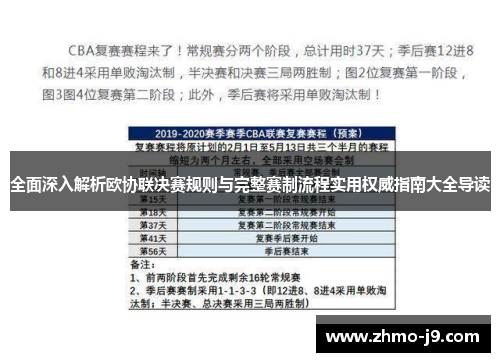全面深入解析欧协联决赛规则与完整赛制流程实用权威指南大全导读