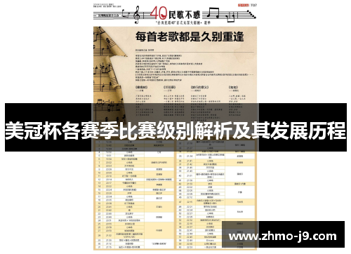 美冠杯各赛季比赛级别解析及其发展历程